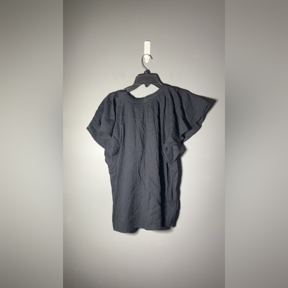 LOFT Flutter Sleeve Button Top Womens Size Large - Picture 3 of 5
